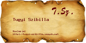 Tugyi Szibilla névjegykártya
